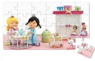 Janod Puzzle 2w1 Róża bawi się w księżniczkę 3700217327705 - Puzzle - miniaturka - grafika 1