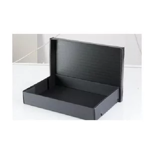 Leniar Pudełko A4 z pokrywką czarne 235x330x55mm 90430 - Pudła i kartony archiwizacyjne - miniaturka - grafika 1