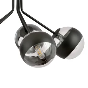 Emibig Nova lampa wisząca 5-punktowa czarna/stripe 1139/5 1139/5 - Lampy sufitowe - miniaturka - grafika 6