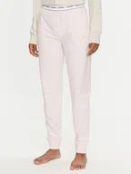 Spodnie sportowe damskie - Guess Spodnie dresowe Carrie O3YB00 KBS91 Różowy Regular Fit - miniaturka - grafika 1