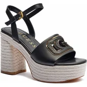 Sandały damskie - Guess Skórzane sandały na słupku GALS - miniaturka - grafika 1