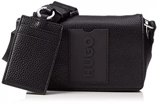 HUGO Damskie body Sara Flap Crossbody, Black1 - Torby męskie - miniaturka - grafika 1