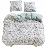 Pościel - Pościel 140x200 bawełna 100% dwustronna GierekHoff Cotton gruba 2 el kwiaty - miniaturka - grafika 1