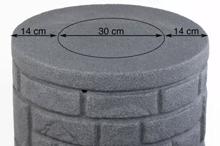 Zbiornik na deszczówkę MPI Arcado 230 l granitowy - Zbiorniki na deszczówkę - miniaturka - grafika 4