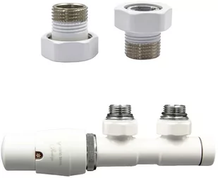 Varioterm Zawór termostatyczny TWINS ze złączką PEX/CU /GZ1/2 - biały instalacja 1/2 - GZ1/2 lewa TSGS0206CFK/L(GZ1/2) - Zawory i kraniki - miniaturka - grafika 1