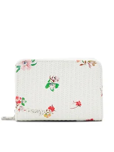 Desigual Mały Portfel Damski 24SAYP13 Écru - Portfele - miniaturka - grafika 1
