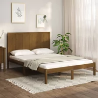 Łóżka - Lumarko Rama łóżka, miodowy brąz, lite drewno sosnowe, 160 x 200 cm - miniaturka - grafika 1