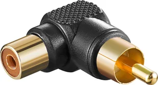Goobay Adapter AV RCA Cinch - RCA Cinch czarny 11685 - Złącza, przejściówki, adaptery - miniaturka - grafika 1
