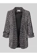 Marynarki i żakiety damskie - Długi żakiet o kroju regular fit ze wzorem na całej powierzchni model BOSELLA - Pieces - miniaturka - grafika 1