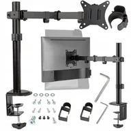 Inne akcesoria audio-wideo - MOCNY BIURKOWY OBROTOWY UCHWYT MONITORA UNIWERSALNY LCD NA MONITOR 10-32'' - miniaturka - grafika 1