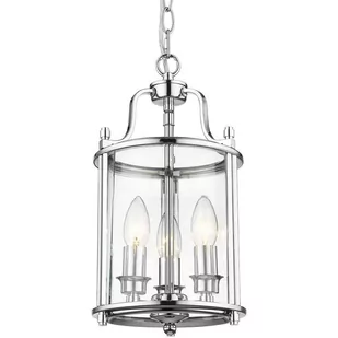 EVO LAMPA wisząca EVO P03427CH minimalistyczna OPRAWA zwis klatka chrom przezroczysta EVO P03427CH - Lampy sufitowe - miniaturka - grafika 1