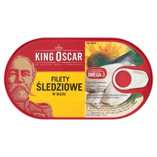King oscar filety śledziowe w oleju 170g - Konserwy i dania rybne - miniaturka - grafika 1