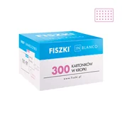 Pozostałe języki obce - FISZKI in blanco - różowe kartoniki w kropki - 300 szt. - miniaturka - grafika 1