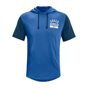 Koszulka męska Under Armour Rival Terry CB SS Hoodie - Koszulki sportowe męskie - miniaturka - grafika 5