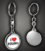 Breloki - brelok I LOVE POLSKA - miniaturka - grafika 1