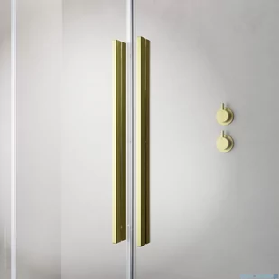 Radaway Furo Brushed Gold kabina 160x200cm lewa szczotkowane złoto 10106838-99-01L/10110794-01-01 - Kabiny prysznicowe - miniaturka - grafika 4