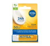 Balsamy do ust - NIVEA SUN PROTECT SPF 50 PIELĘGNUJĄCA POMADKA DO UST 4,8G - miniaturka - grafika 1