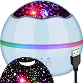 Projektory dla dzieci - Projektor gwiazd lampka nocna rzutnik 2x Wzory - miniaturka - grafika 1