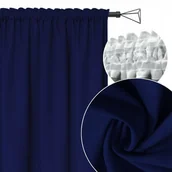 Zasłony - ZASŁONA 145x220cm granatowa na Taśmie Żabki - miniaturka - grafika 1