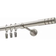 Karnisze - Karnisz DECASTYL Techno z kółkami pojedynczy 480 cm Chrom Satyna - miniaturka - grafika 1