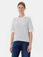 Koszulki sportowe damskie - Tommy Hilfiger Polo WW0WW45694 Granatowy Regular Fit - miniaturka - grafika 1