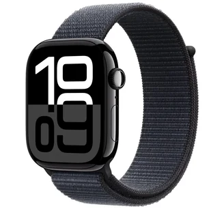Apple Watch 10 GPS 46mm z aluminium onyksu opaską sportową Czarny - Smartwatch - miniaturka - grafika 1