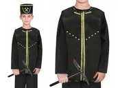 Stroje karnawałowe - ZESTAW GÓRNIK CZARNY 146-158 5el - miniaturka - grafika 1