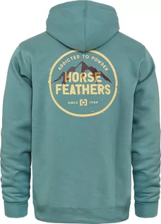 Bluzy męskie - bluza męska HORSEFEATHERS DURANT SWEATSHIRT Oil Blue - grafika 1