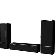 Inne meble do salonu - Meblościanka 22W21009 TYP-09 Amber Helvetia Wieruszów Dąb Alpin, Czarny - miniaturka - grafika 1