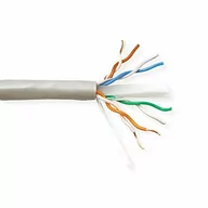 Kable miedziane - Value 21991685 UTP Kabel Kat.6a, Masywny drut, Miedź Impedancja 100 omów, 300m, Szary 21991685 - miniaturka - grafika 1