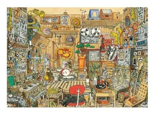 Heye Puzzle 1000 Szalone studio muzyczne + plakat - - Puzzle - miniaturka - grafika 1