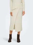 Spódnice - ONLY Spódnica dzianinowa w kolorze kremowym - miniaturka - grafika 1