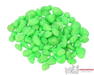 Żwirek do akwarium Happet fluor zielony 1.5cm 0,5kg - Podłoże do akwarium - miniaturka - grafika 1
