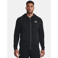 Bluzy męskie - Bluza fitness męska UNDER ARMOUR Icon Fleece Full-Zip Hoodie z kapturem - miniaturka - grafika 1