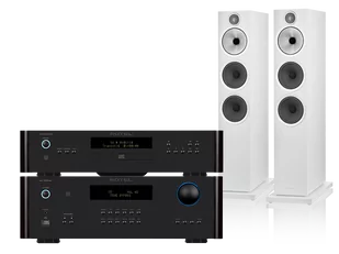 Rotel RA-1572 MkII (czarny) + RCD-1572 MkII (czarny) + 603 S3 (biały) - Zestawy stereo - miniaturka - grafika 1