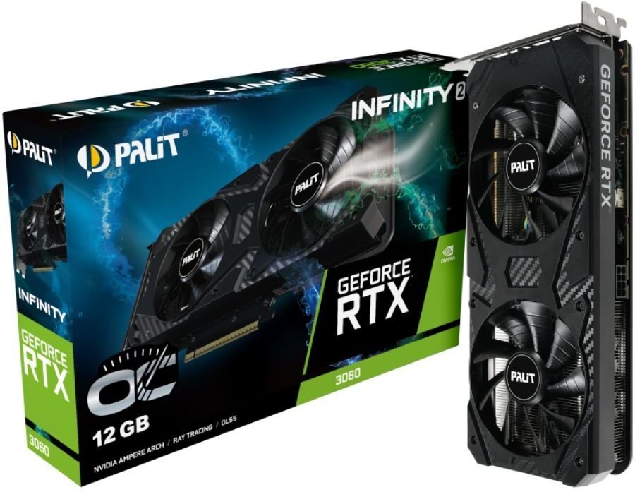 Palit RTX3060 Infinity 2 OC 12GB GDDR6 HDMI 3xDP NE63060U19K9-PG190L