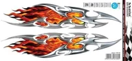Akcesoria motoryzacyjne - Naklejka Na Auto Pasy Metal Płomień 30x6,6 cm 1/06180 - miniaturka - grafika 1
