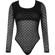 Body - Karl Lagerfeld Body Mesh Ls Slim Fit - miniaturka - grafika 1