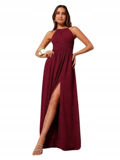 SHEIN SUKIENKA MAXI BORDOWA KOKTAJLOWA 36 ŁLL