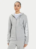 Bluzy damskie - adidas Bluza Essentials Linear IC6866 Szary Regular Fit - miniaturka - grafika 1