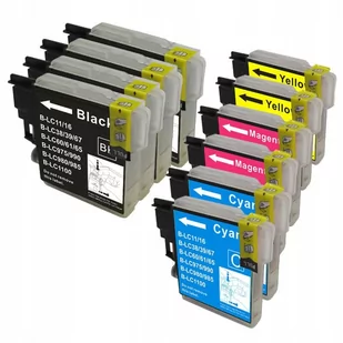 10x TUSZE DO LC1100 LC980 DCP-145C 165C 375CW 195C - Tusze oryginalne - miniaturka - grafika 1