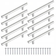 Meble modułowe i akcesoria - 10szt Uchwyt meblowy reling Srebrny 150/96 wkręty - miniaturka - grafika 1