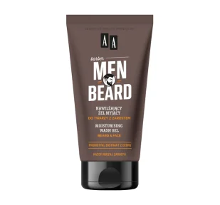 AA Men Beard Nawilżający Żel Myjący Do Twarzy Z Zarostem 150ml - Żele do mycia twarzy - miniaturka - grafika 1