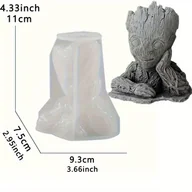 Inne - TEMU Urocza, Uśmiechnięta Forma Silikonowa Drzewa dla DIY Żywicy, Świec i Rękodzieła z Gipsu - Unikalny Nieregularny Kształt - miniaturka - grafika 1