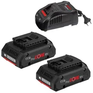 Akcesoria do elektronarzędzi - Bosch Powertools powertools Starter Set 2xProCORE18V 4.0Ah + GA 1600A016GF - miniaturka - grafika 1