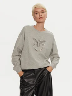 PINKO Bluza Nelly 100534 A24F Szary Regular Fit - Bluzy damskie - miniaturka - grafika 1