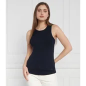 Koszulki i topy damskie - Tommy Hilfiger Top 5X2 RIB NS | Slim Fit - miniaturka - grafika 1