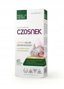 MEDICA HERBS Czosnek (Układ oddechowy. Wątroba) 60 Kapsułek - Suplementy naturalne - miniaturka - grafika 1