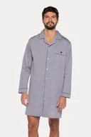 Piżamy męskie - Koszula nocna męska BENJAMIN L Jasnoniebieski - miniaturka - grafika 1