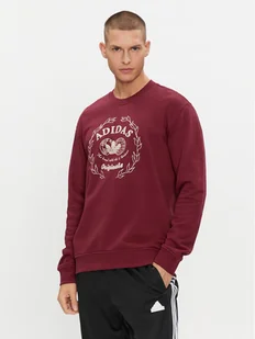 adidas Bluza Graphics Archive Crew Sweatshirt IC5770 Czerwony Regular Fit - Bluzy męskie - miniaturka - grafika 1